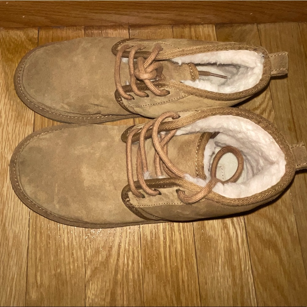 Tan UGG boots- boys size 4, about a girls size 6